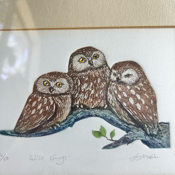 Wise Guys signed and numbered print By Geoffrey David Markovich framed - Picture 11 of 11